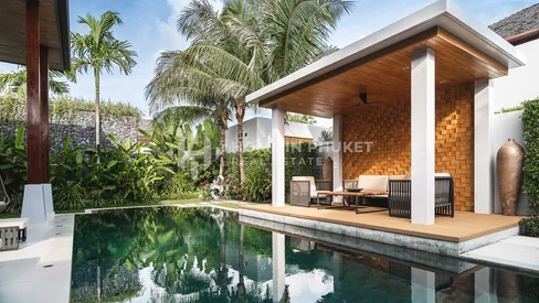 Villa privée avec piscine de 4 chambres près de la plage de Bang Tao