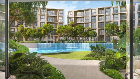 Condo moderne de faible hauteur près des plages de Surin et Bang Tao