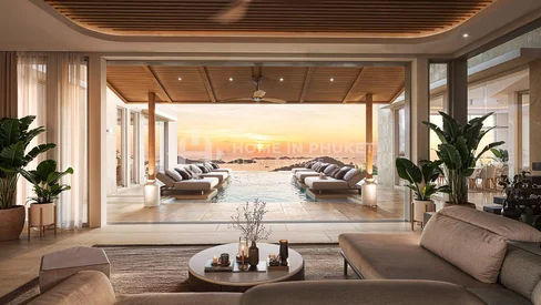 Villas de luxe ultra-modernes sur les collines surplombant la baie d'Ao Makham