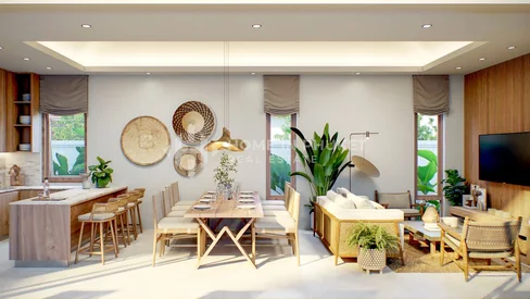 Villa avec piscine de 2 chambres à Nai Yang