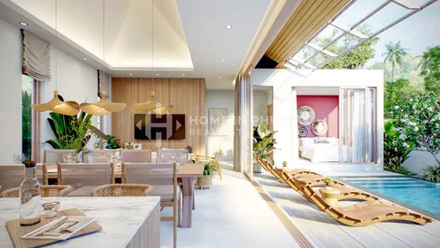 Villa avec piscine de 2 chambres à Nai Yang