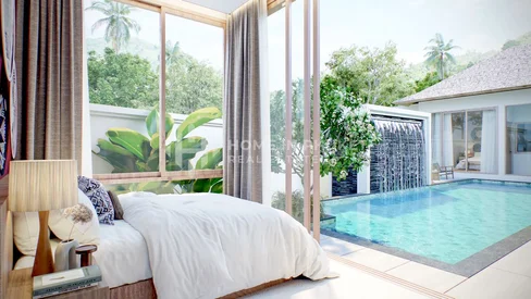 Villa avec piscine de 2 chambres à Nai Yang