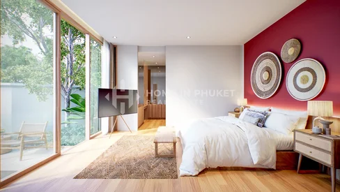 Villa avec piscine de 2 chambres à Nai Yang