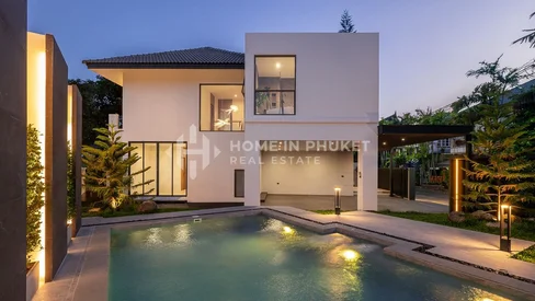 Villa moderne de 3 chambres avec piscine à Ratsada