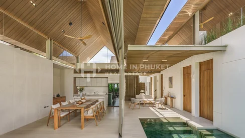 Villa contemporaine de 3 chambres avec piscine de style thaïlandais à Pasak