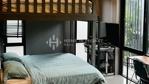 พูลวิลล่า 3 ห้องนอนสไตล์ลอฟต์ในป่าสัก