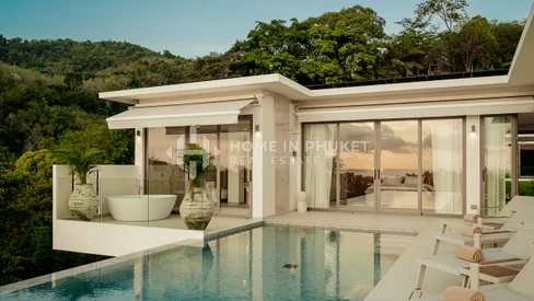 Spacieuse villa 4 chambres avec vue sur la mer à Layan
