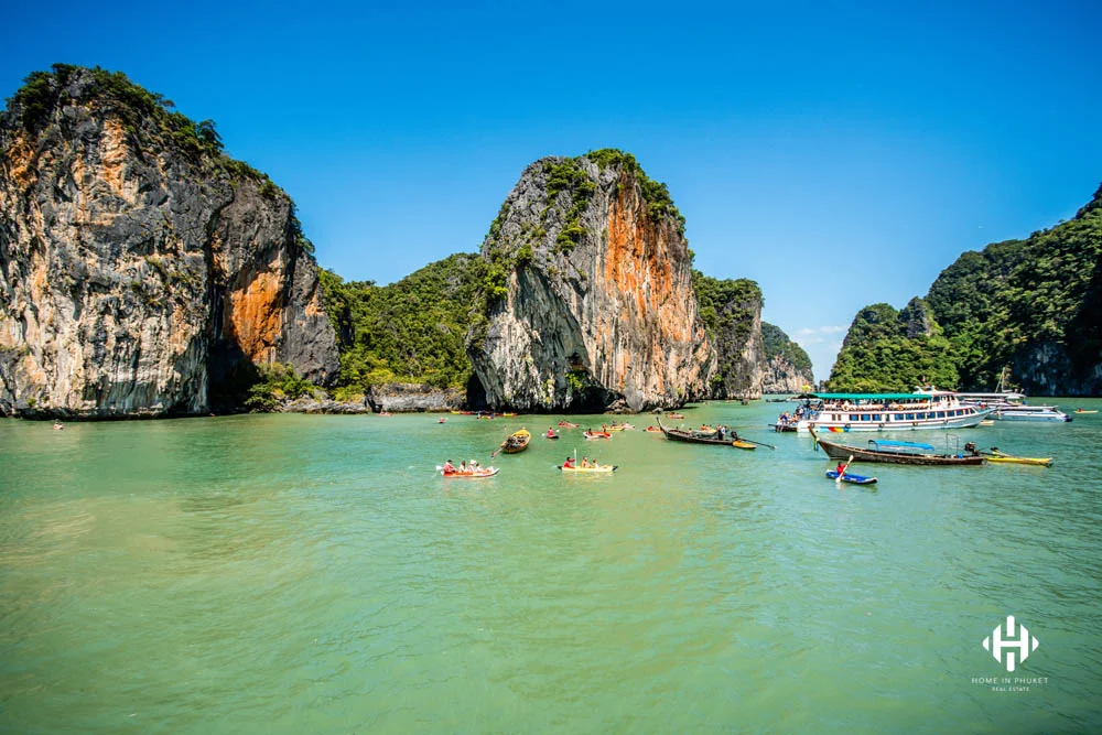 Canoeing at Koh Hong Island Phang Nga