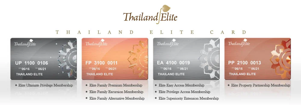 Different types of Thailand Elite Visa