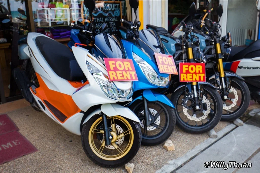 Motorbikes and scooters for rent
