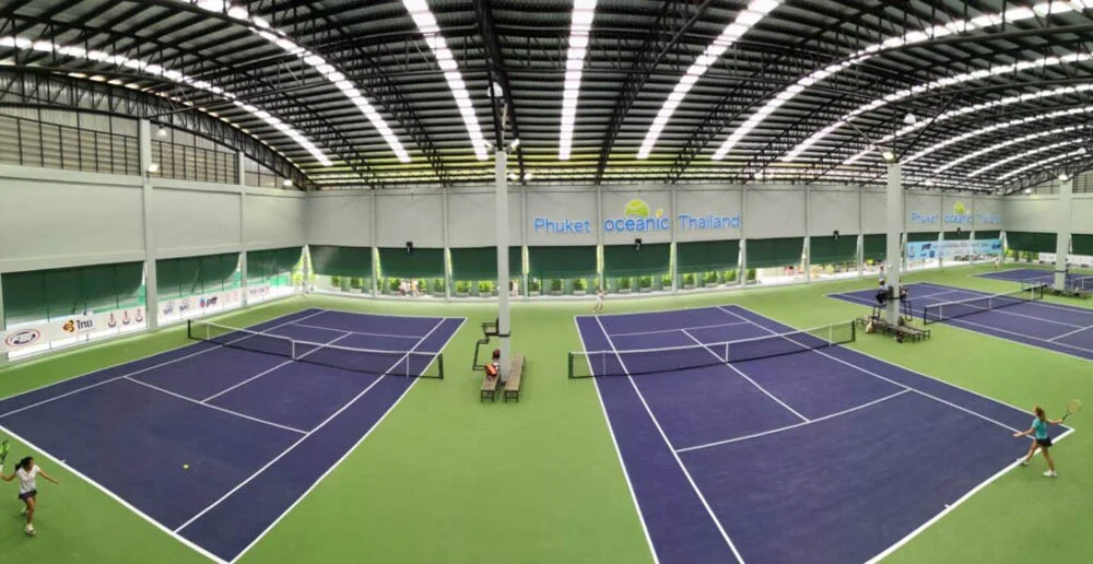 Indoor tennis courts