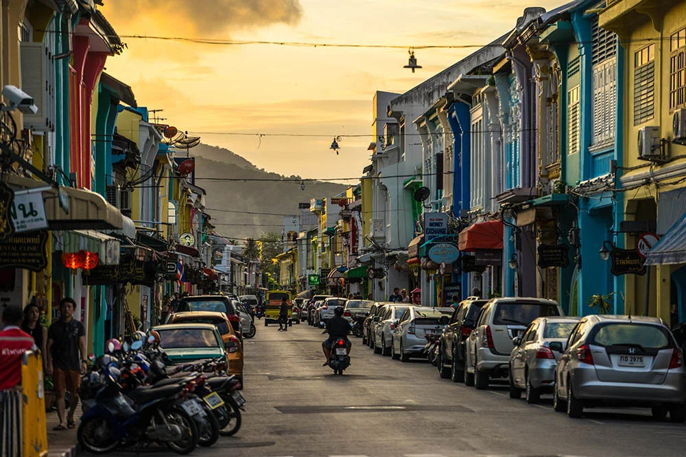 Thalang Road in Phuket Town