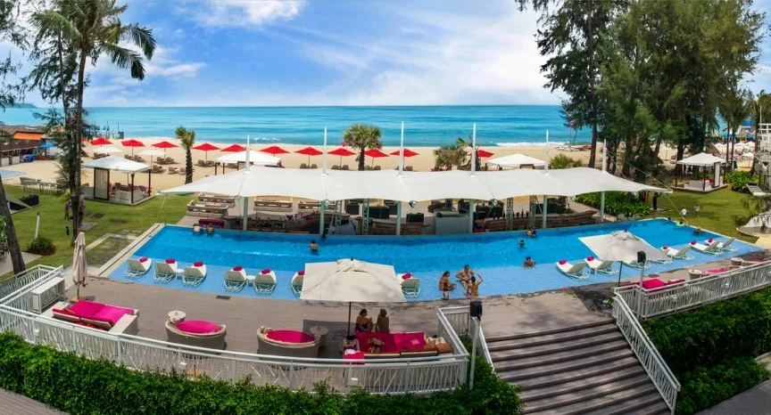 Large inviting pool at Xana Beach Club