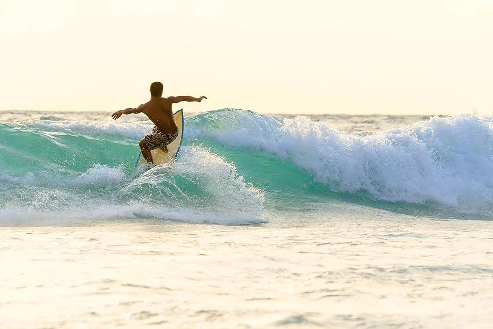 Surfer at Kata Beach